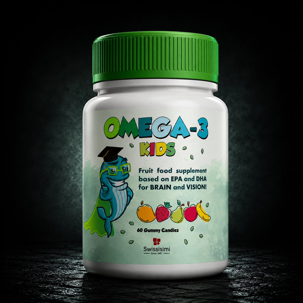 Omega-3 Kids – EPA and DHA fruit-flavored for children's well-being | Swissisimi