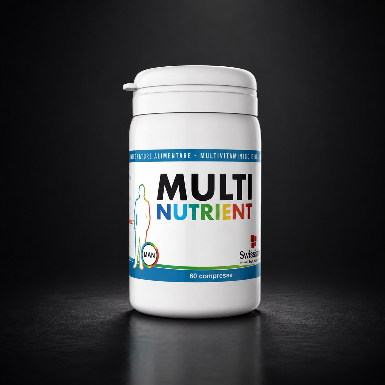Multinutrient Man – Multivitaminico completo per l’uomo fino a 50 anni |Swissisimi