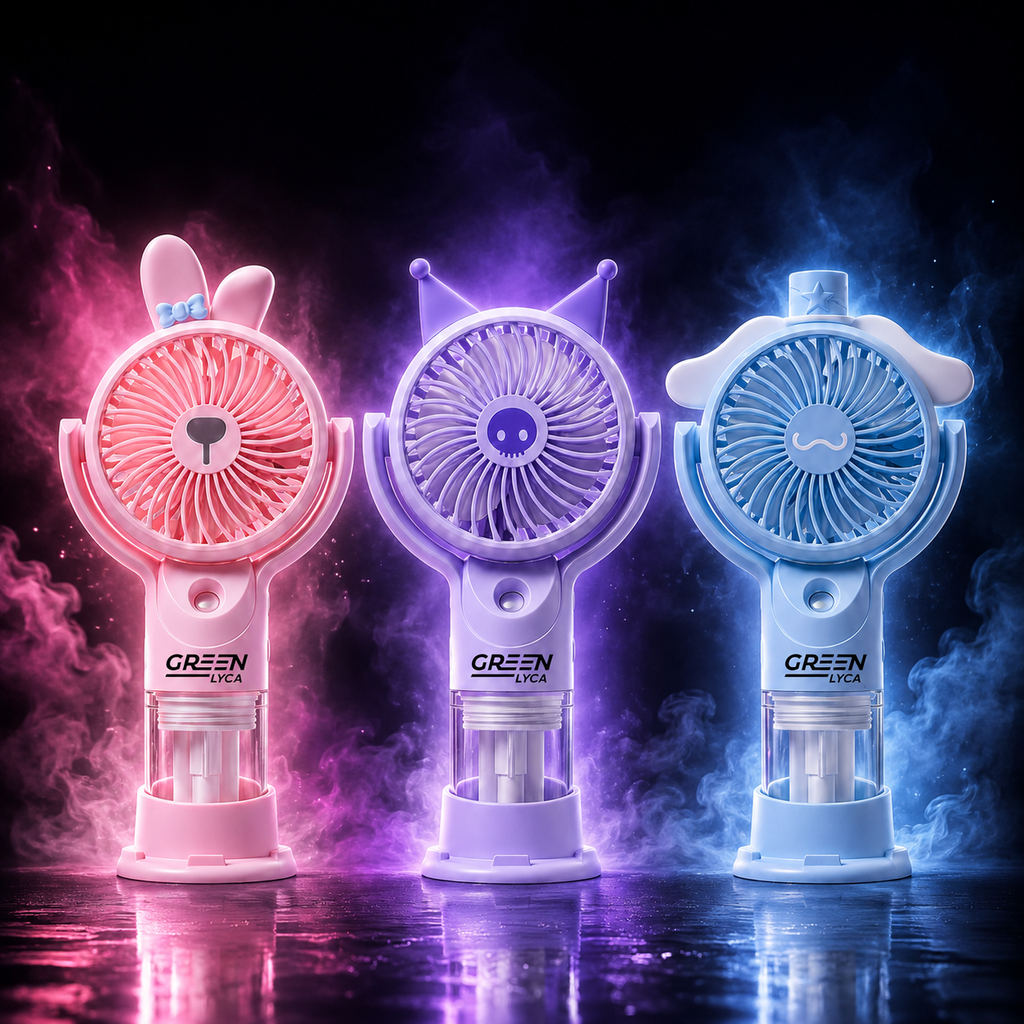 Ventilador portátil con nebulizador de 500 mAh |Green Lyca