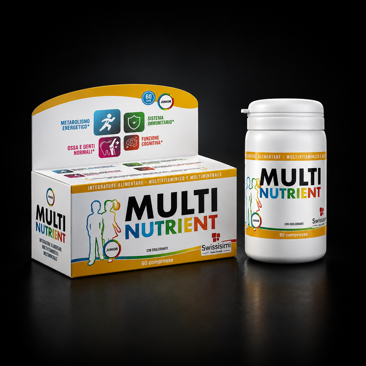 Multinutrient Junior – Complete Multivitamin for Children from 4 years | Swissisimi