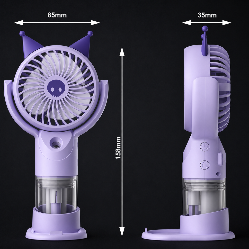 Ventilador portátil con nebulizador de 500 mAh |Green Lyca